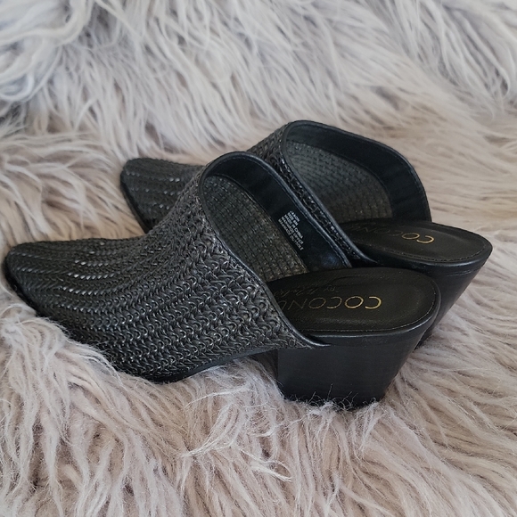 Coconuts by Matisse Charcoal Textured Mules Size 8 - Picture 3 of 8